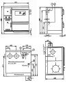 Wamsler wasserführender Holzherd K 148 F weiss rechts