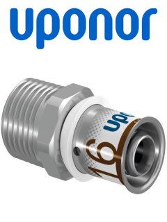 Uponor S-Press PLUS Übergangsnippel 20-R3/4"MT 1070505