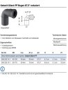 Silent-PP Bogen 87,5 Grad reduziert d40/50