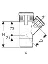 Silent-PP Abzweig 45 Grad d50/40