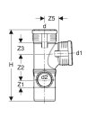 Silent-PP Kombiabzweig 87,5 Grad links d90/ 90/50